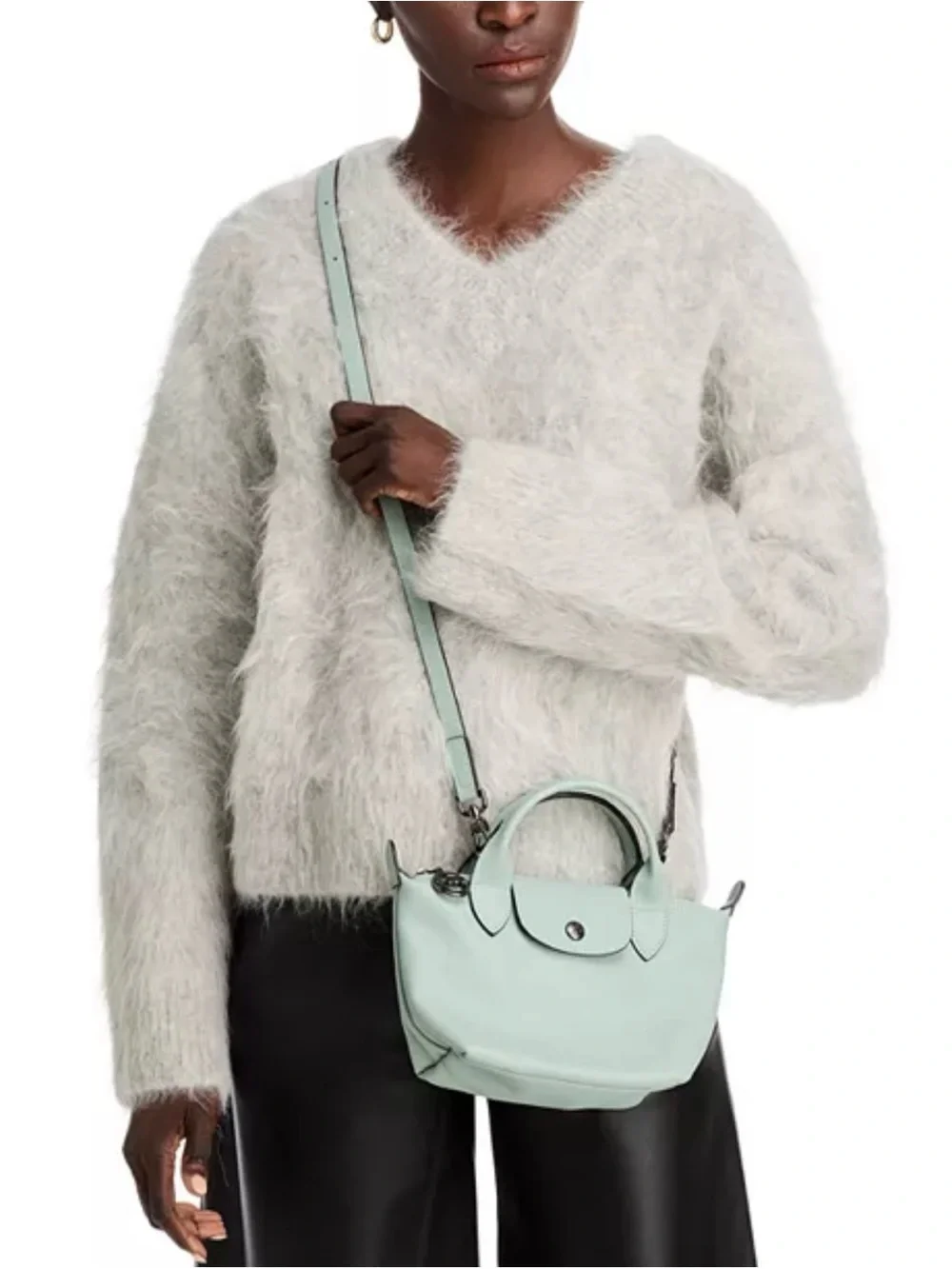 Longchamp Le Pliage Xtra Top Handle XS Leather Crossbody with Strap